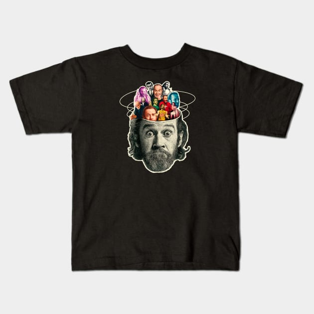 george carlin Kids T-Shirt by MustGoon